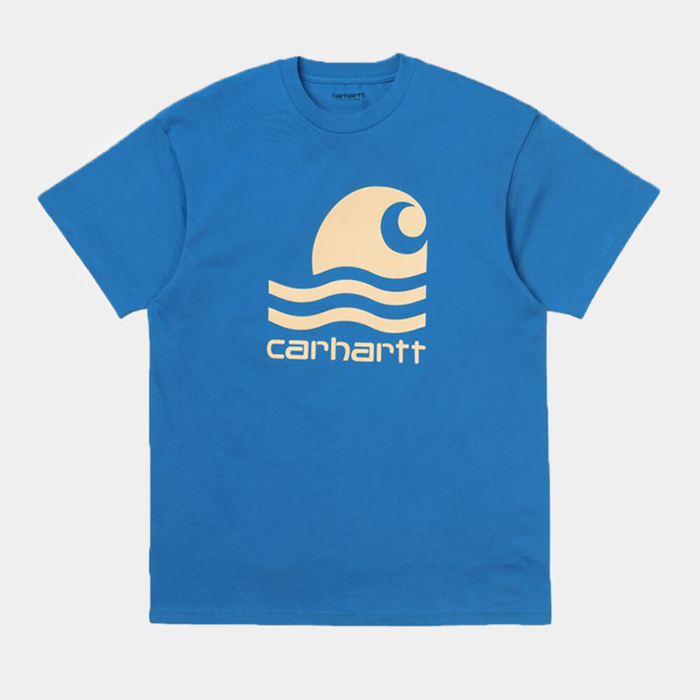 Carhartt WIP S/S Swim T-Shirt: Azzuro - STAB T-Shirt, günstig t shirt kaufen, Streetwear in Berlin, Sneaker Shop, Adidas Schuhe.
