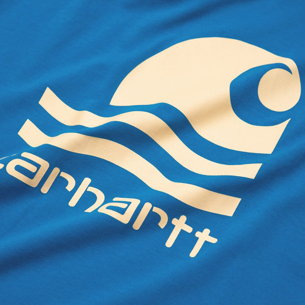 Carhartt WIP S/S Swim T-Shirt: Azzuro - STAB T-Shirt, günstig t shirt kaufen, Streetwear in Berlin, Sneaker Shop, Adidas Schuhe.