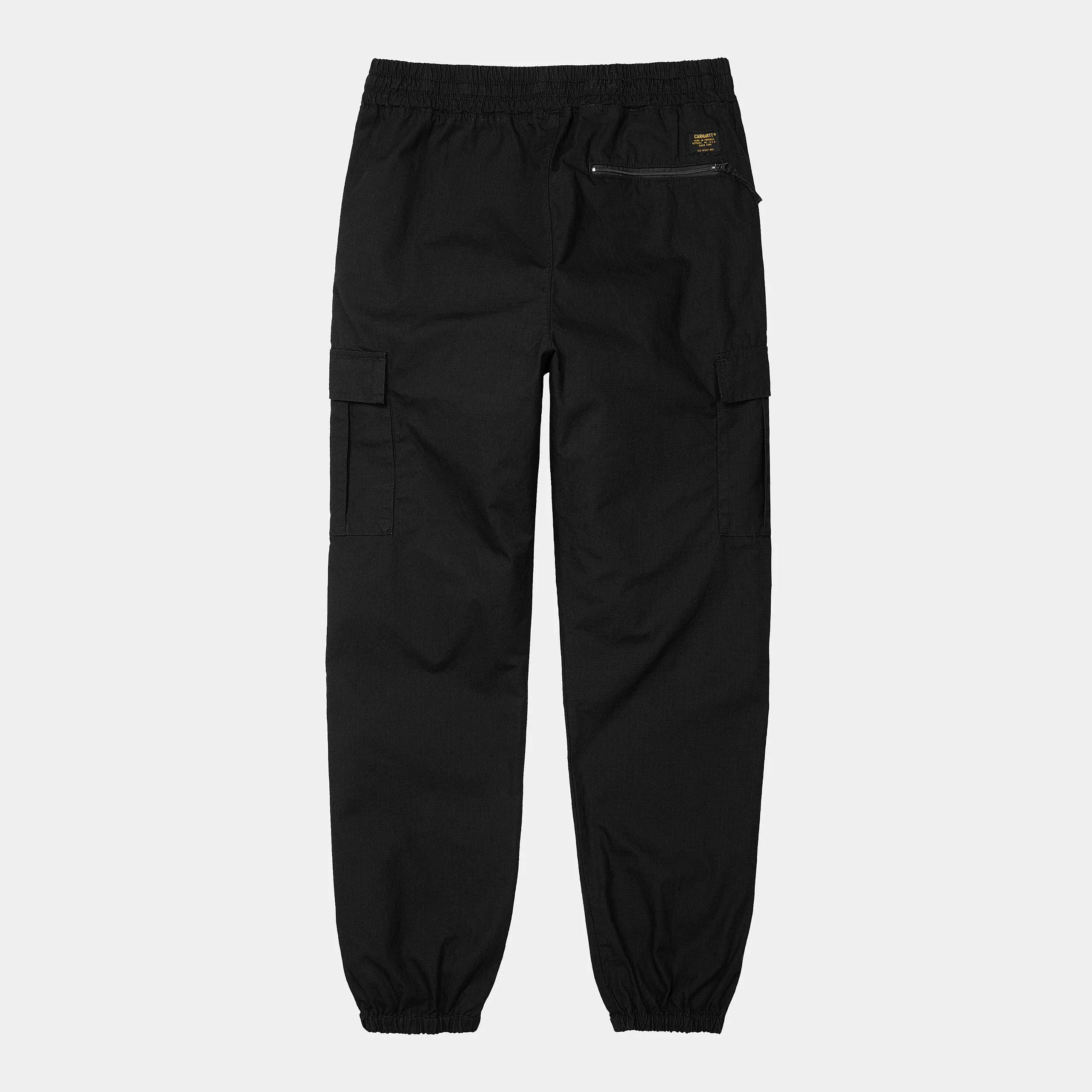 "Carhartt Hose Cargo Jogger Black. Robuste und leichte Cargohose Herren mit Jogger Schnitt und langlebigem Ripstop Material ."