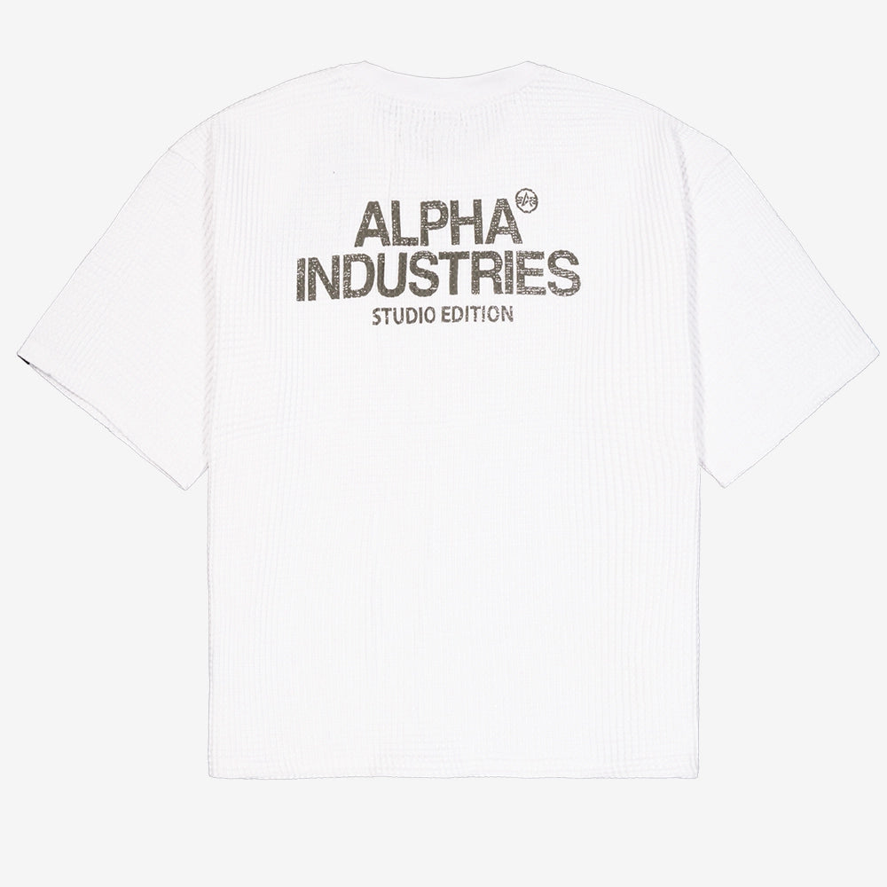 Alpha Industries Studio Waffle T-Shirt - White