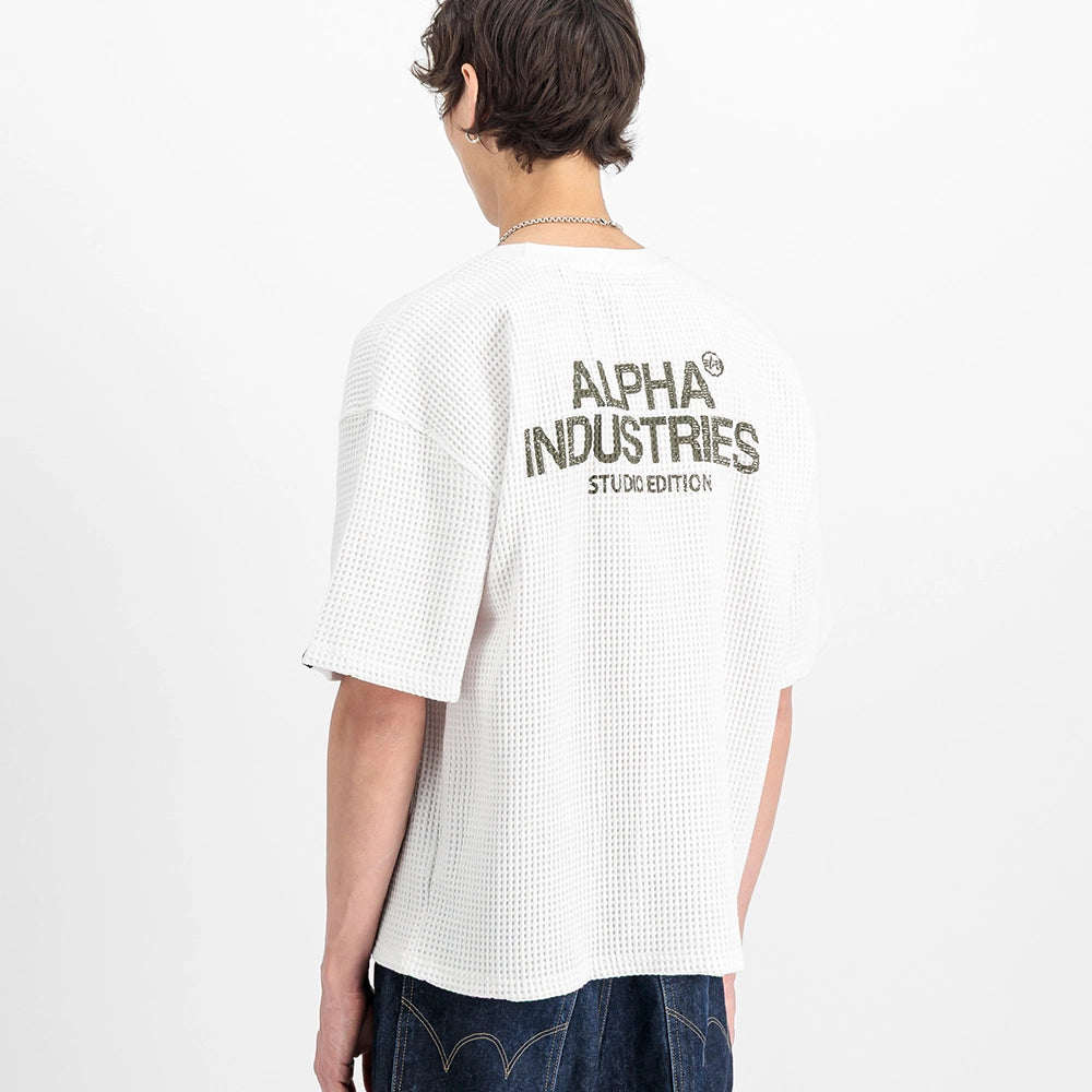 Alpha Industries Studio Waffle T-Shirt - White