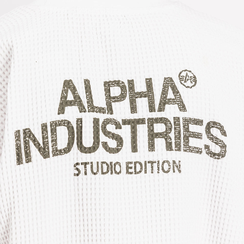 Alpha Industries Studio Waffle T-Shirt - White