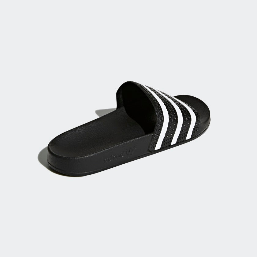 adidas Originals Adilette in Core Black White (280647) – Badesandale Rueckansicht bei STICKABUSH Berlin