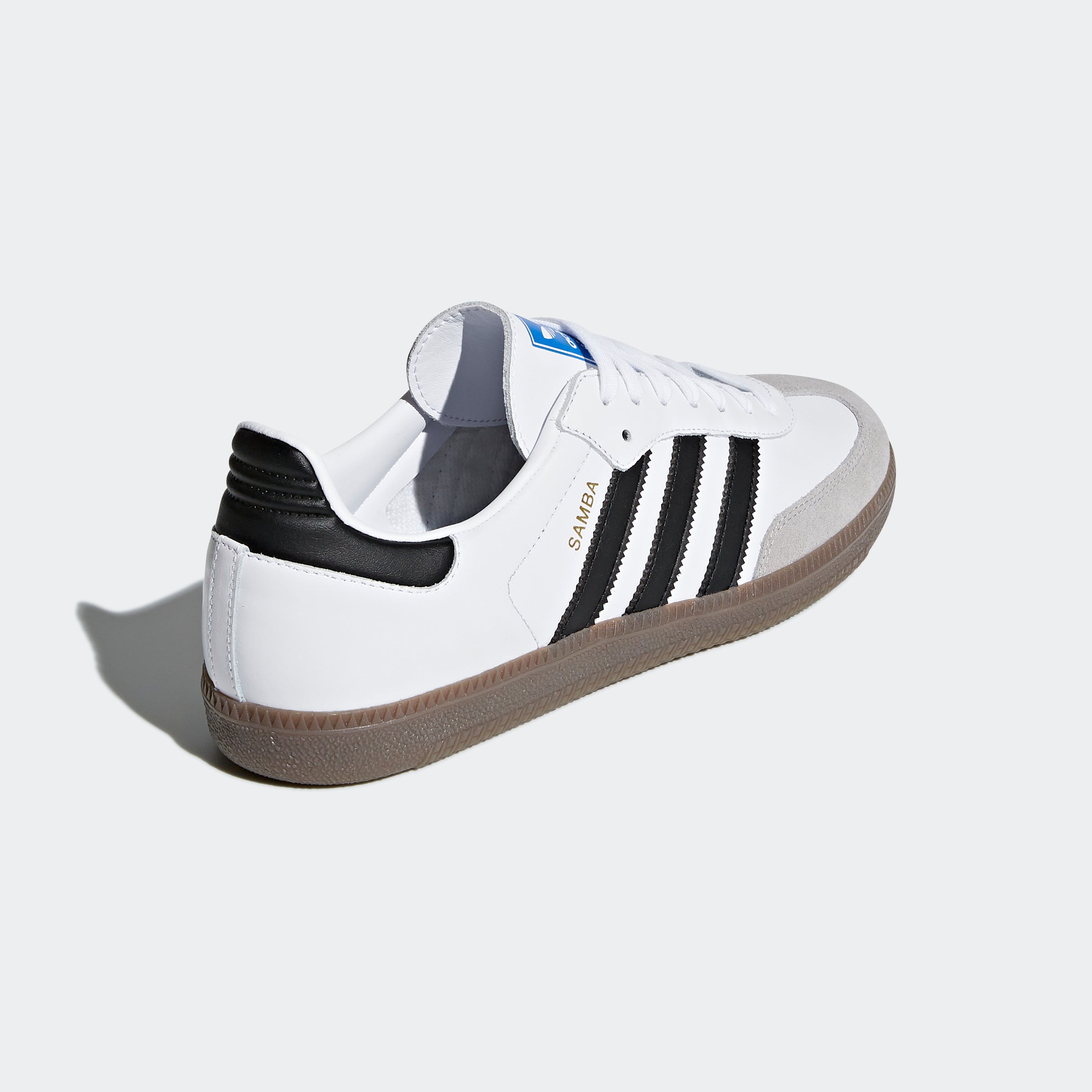 "Adidas Samba OG - White/Black B75806: Retro Sneaker mit Premium-Leder, Wildleder-Details und zeitlosem Design."
