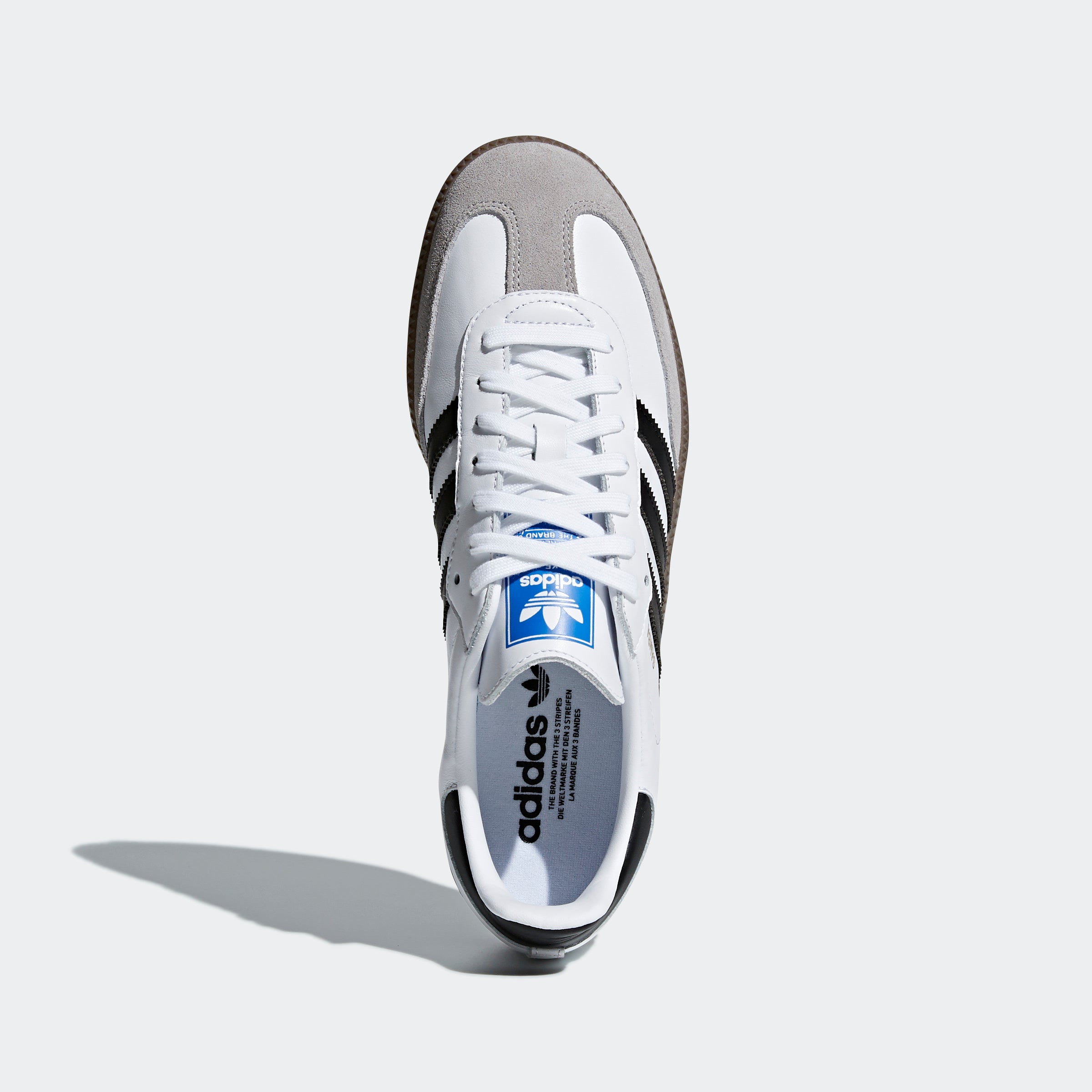 "Adidas Samba OG - White/Black B75806: Retro Sneaker mit Premium-Leder, Wildleder-Details und zeitlosem Design."
