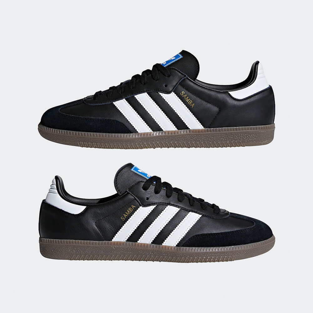 "Adidas Samba OG in Black/White. Retro Sneaker mit Premium-Leder, Wildleder-Details und zeitlosem Design bei Stickabush Berlin."