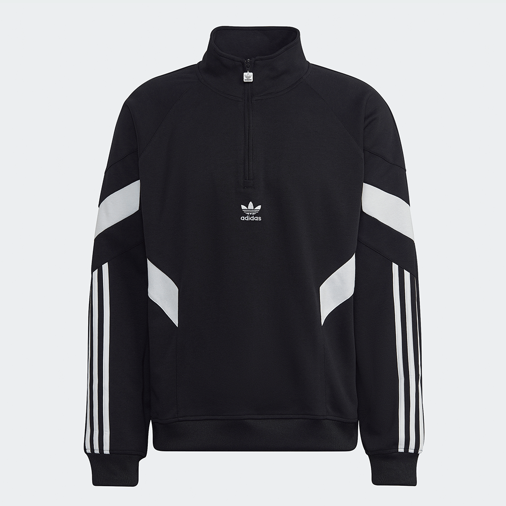 adidas originals sweatshirt rekive half-zip schwarz  stab pullover  jacke kaufen  sneaker kaufen  schuhe kaufen  adidas schuhe  sneaker shop berlin