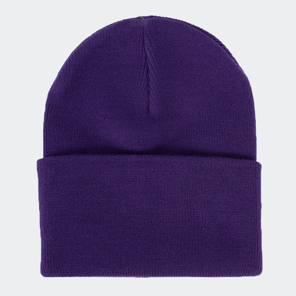 "Carhartt WIP Acrylic Watch Hat Tyrian Beanie Strickmütze Streetwear Workwear Rückansicht bei Stickabush Berlin."