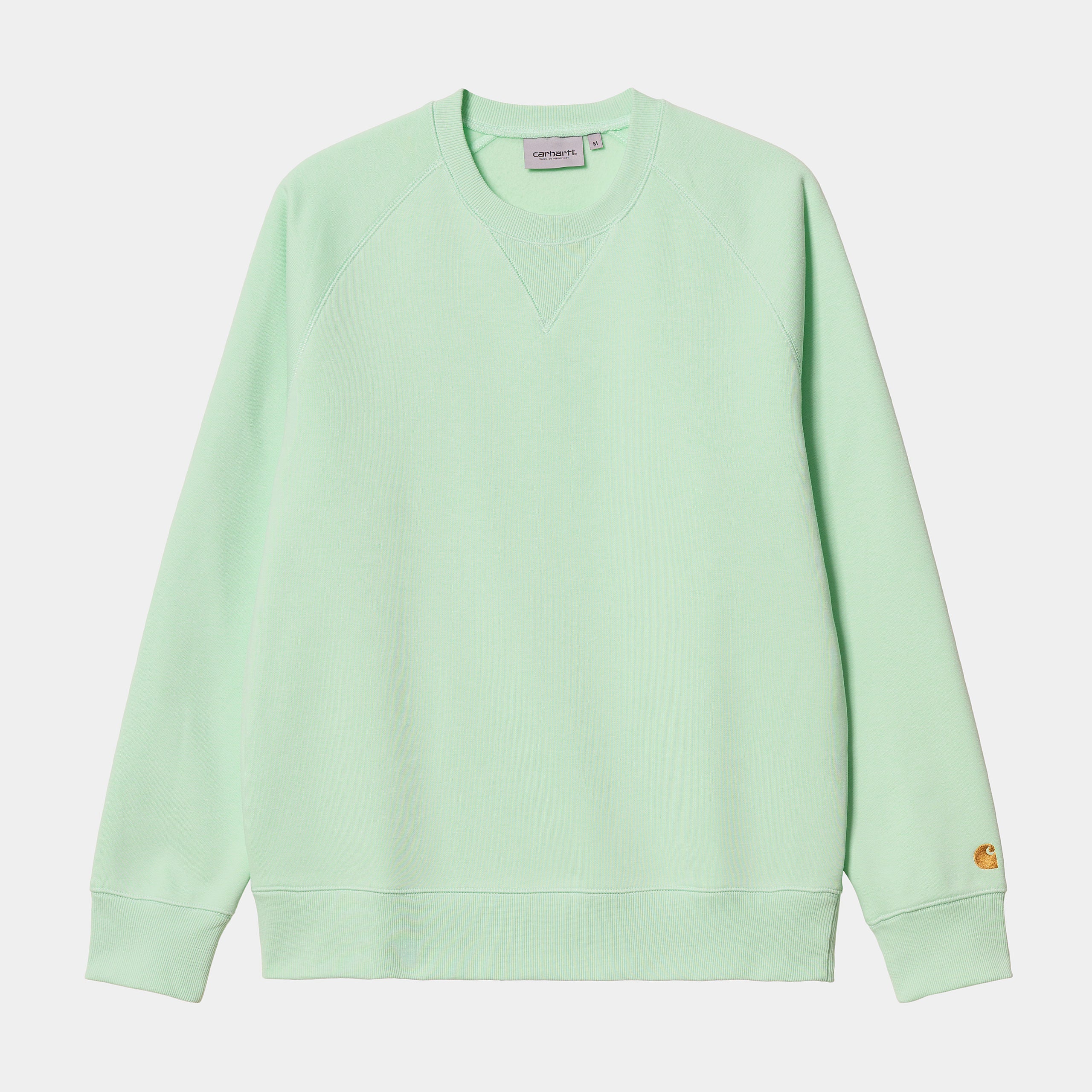 Carhartt WIP Chase Sweatshirt - Pale Spearmint / Gold