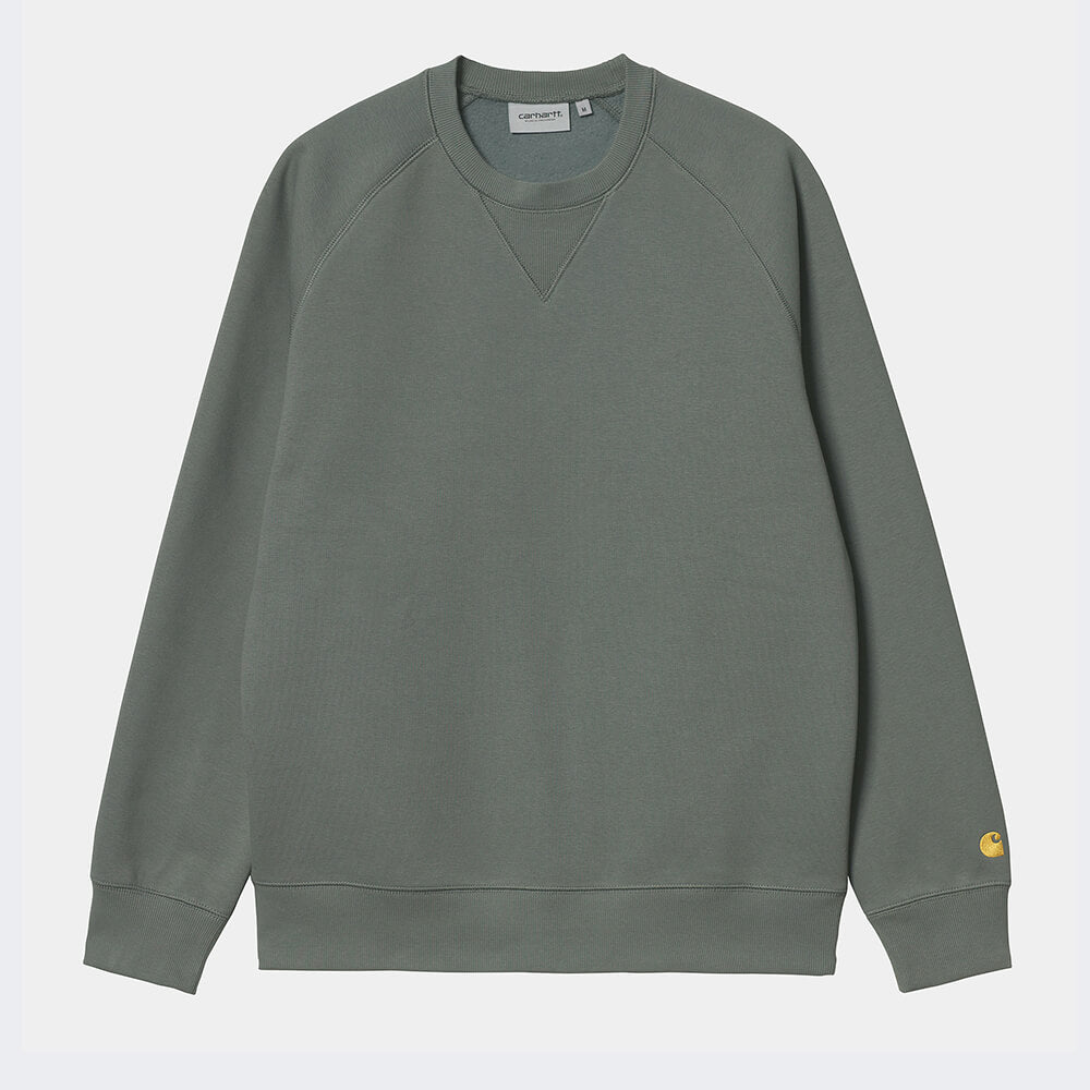 Carhartt WIP Chase Sweatshirt - Thyme / Gold