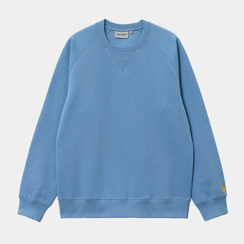 Carhartt WIP Chase Sweatshirt - Piscine / Gold