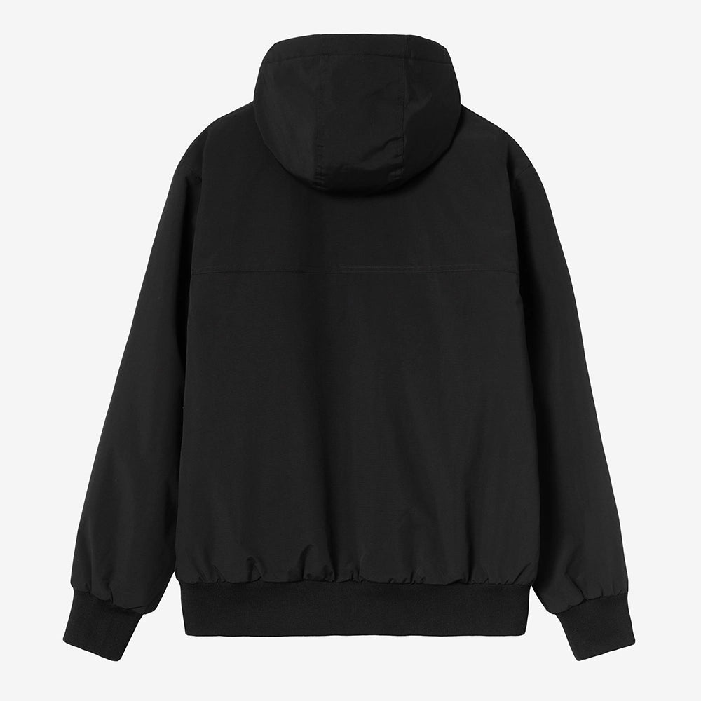 Carhartt WIP Hooded Sail Jacket Black Frontansicht – STICKABUSH Streetwear Store Berlin-Kreuzberg