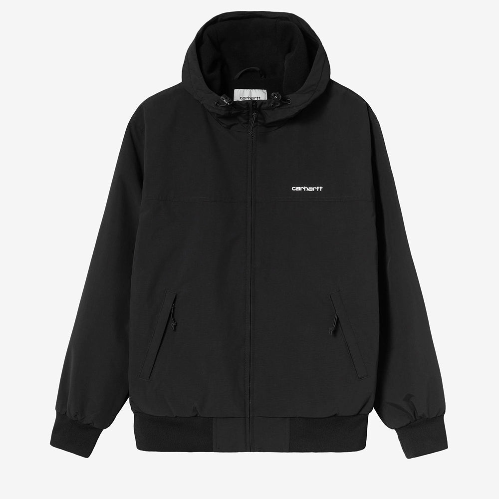 Carhartt WIP Hooded Sail Jacket Black Frontansicht – STICKABUSH Streetwear Store Berlin-Kreuzberg