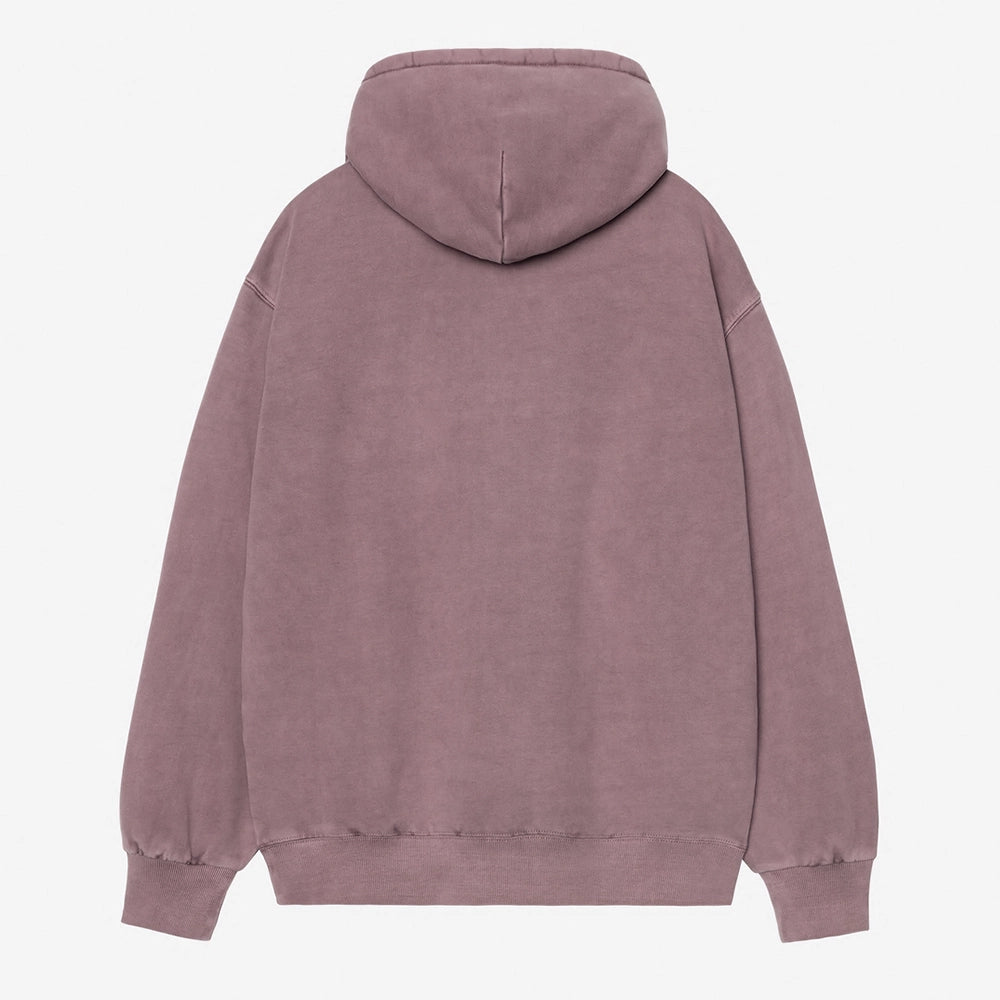 “Carhartt WIP Vista Hoodie in Phlox-Pink. Kapuzenpullover aus gebürstetem Baumwolljersey, mit Kängurutasche und Logo-Stick.“
