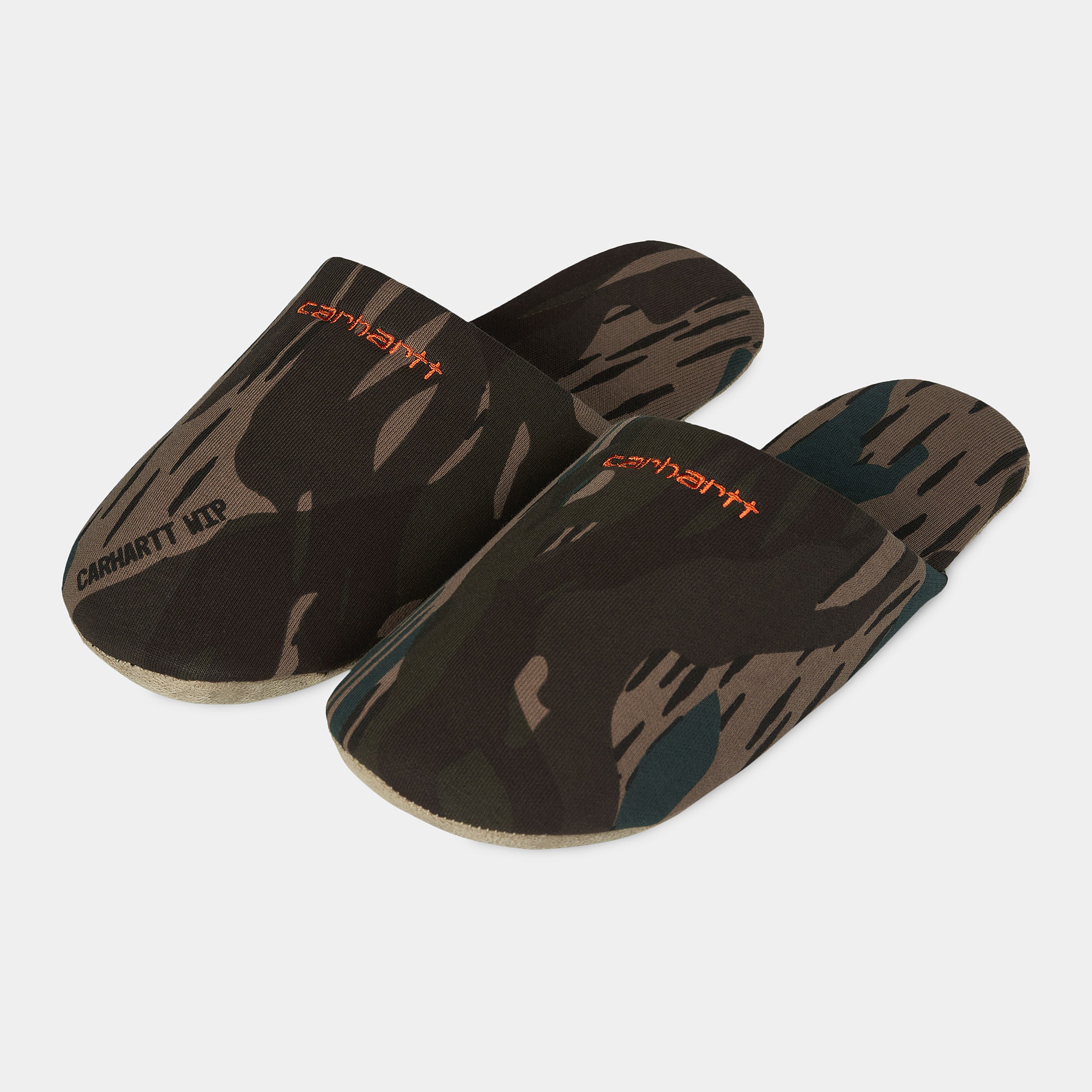 Carhartt WIP Script Embroidery Slippers - Camo Unite / Copperton