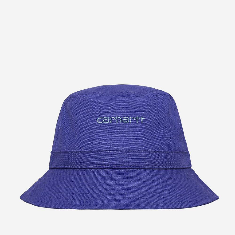 Carhartt WIP Script Bucket Hat: Lila - STAB Fischerhut, Anglerhut, Hut kaufen, Streetwear in Berlin, Sneaker Shop, Adidas Schuhe.

