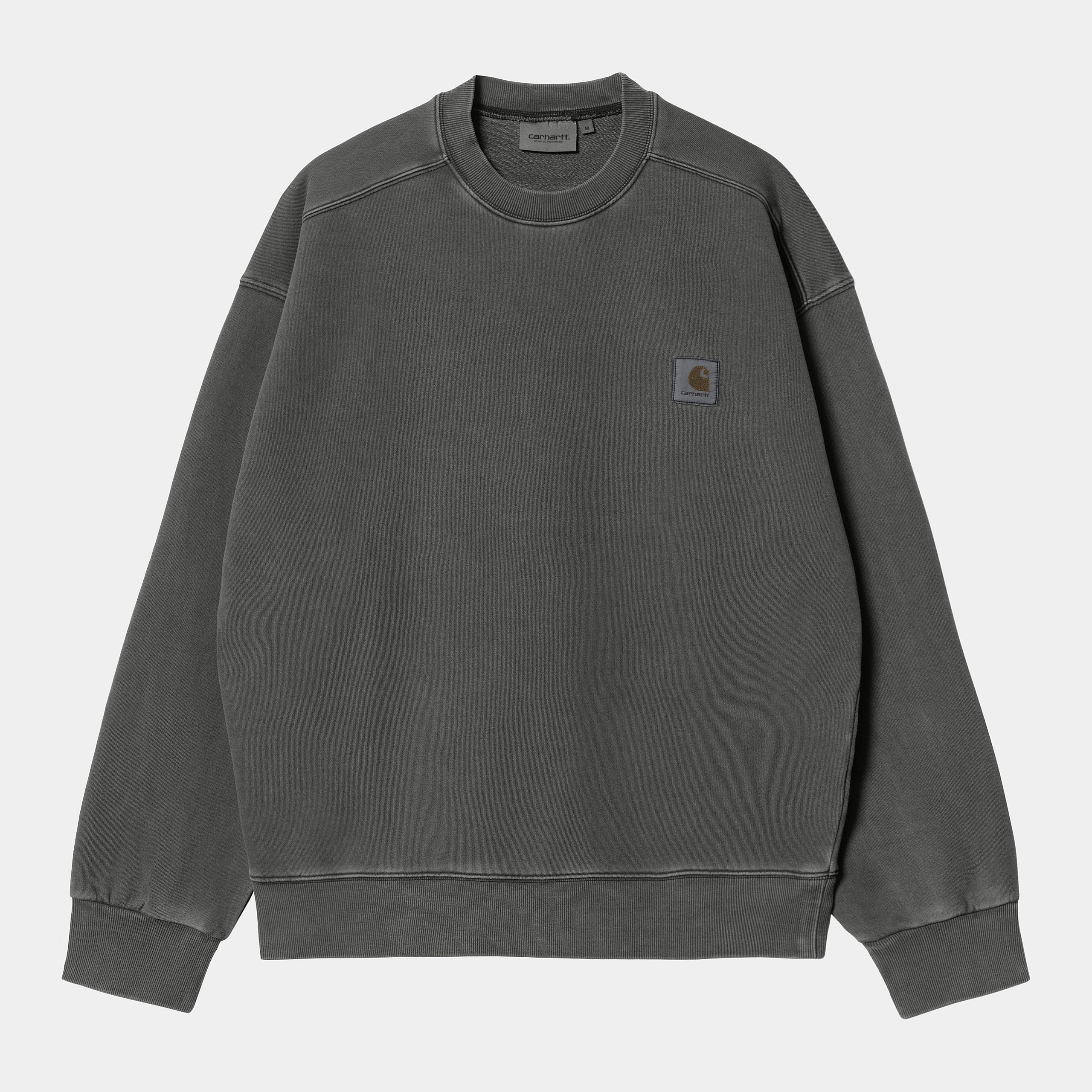 Carhartt WIP Nelson Sweat - Black (garment dyed)