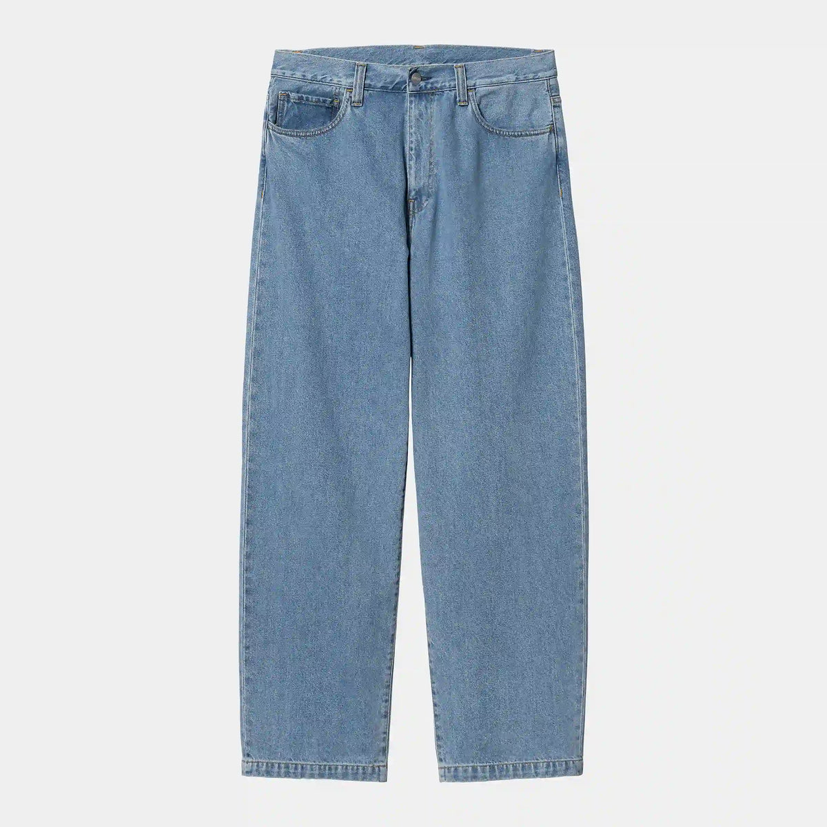Carhartt WIP Landon Pant in Blue Denim Baggy Fit Hose Frontansicht – STICKABUSH Streetwear Store Berlin-Kreuzberg