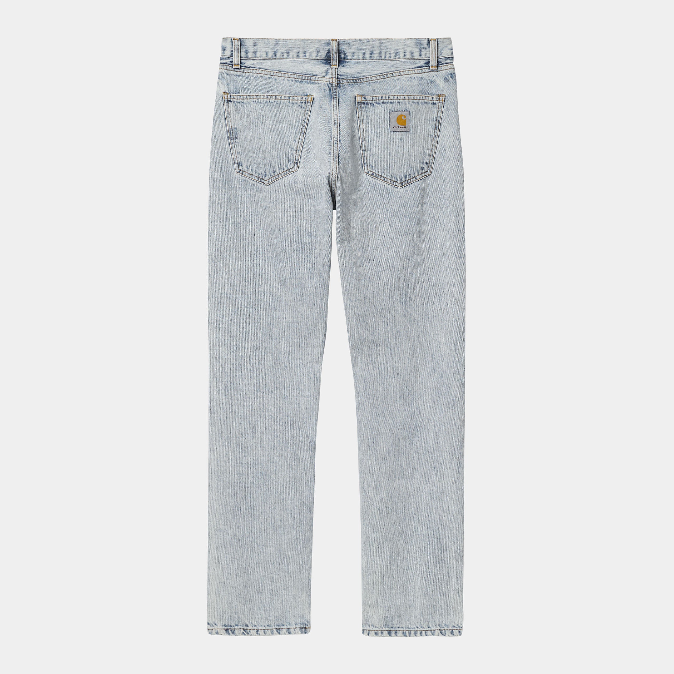 "Carhartt WIP Nolan Pant in Blau (sonnengebleicht), I030470_01_25, carhartt jeans aus Baumwolle, Relaxed Tapered Fit, klassisch 5 Pocket Hose."