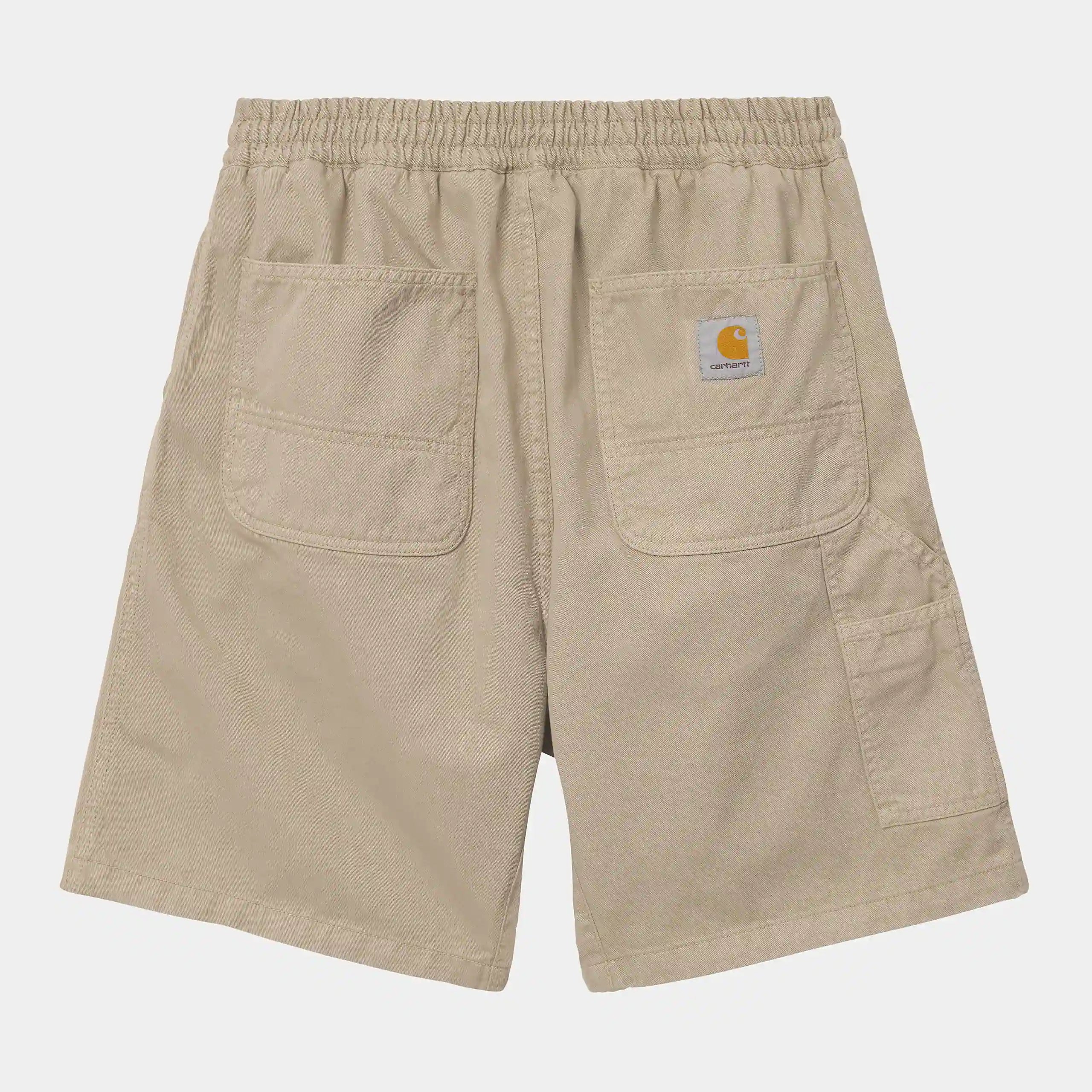 "Carhartt WIP Flint Short in Wall, I030480_G1_GD, eine carhartt shorts aus Baumwolle, lockere Passform, klassische Arbeitsshorts Stickabush Berlin."