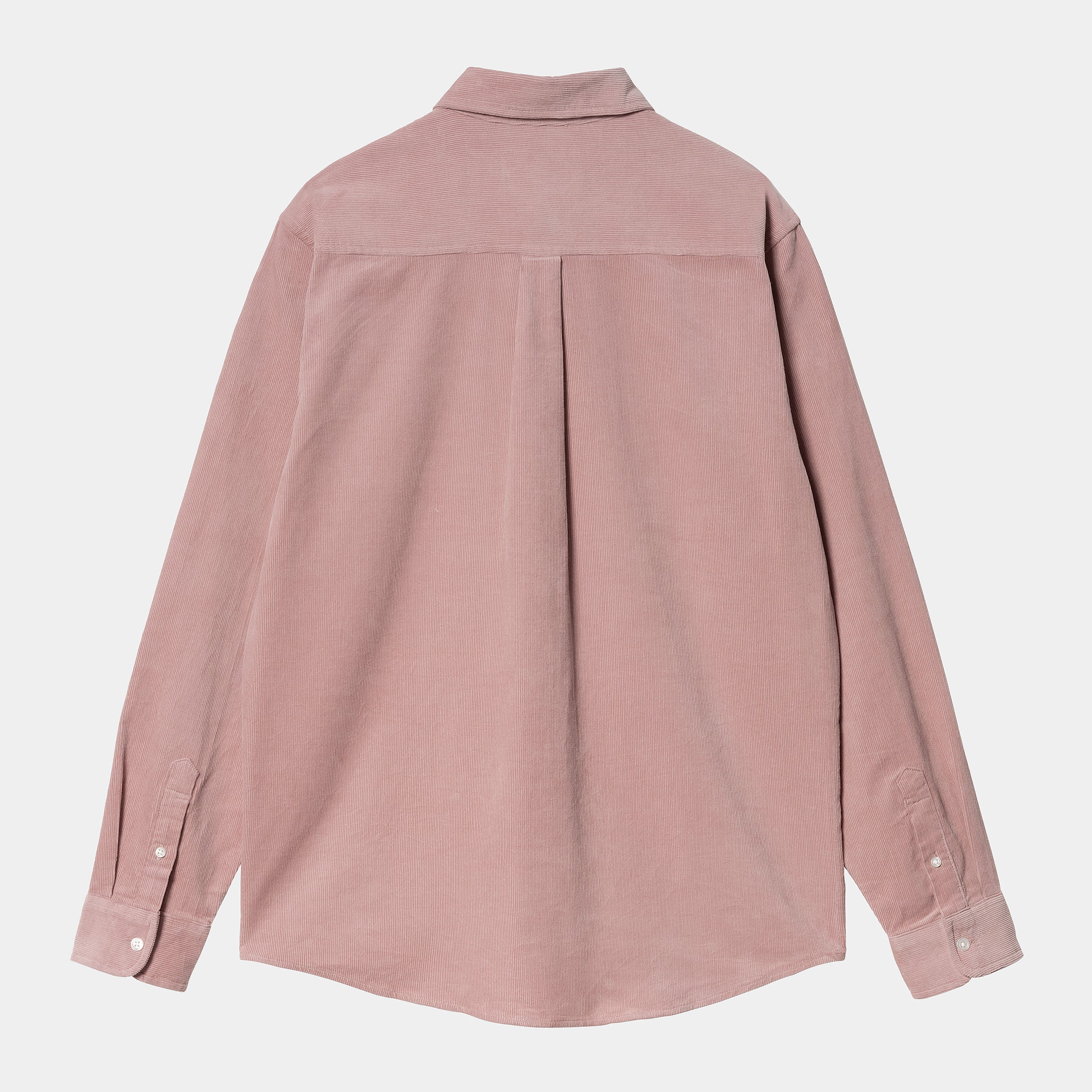 Carhartt WIP L/S Madison Fine Cord Shirt - Glassy Pink / Wax