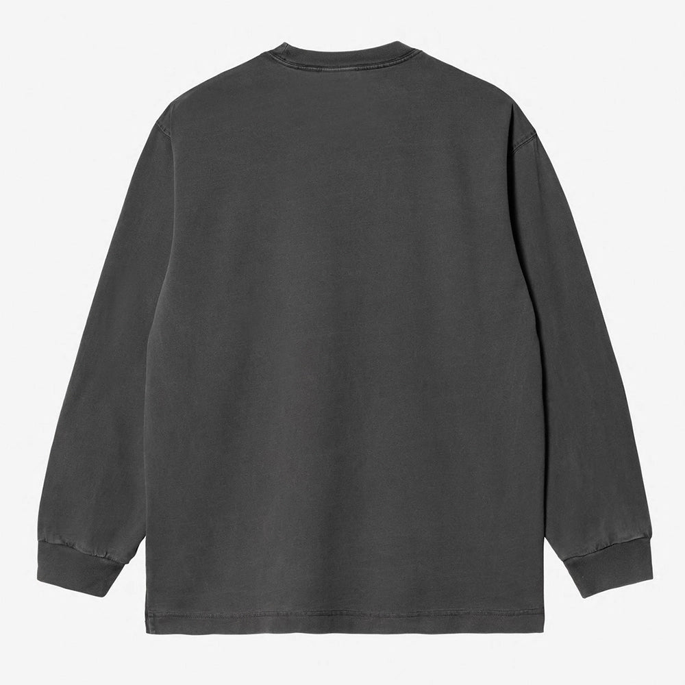 “Carhartt WIP Vista Longsleeve in Black. Lockeres Shirt aus Baumwolljersey, mit kleinem Logo-Stick auf der Brust.“