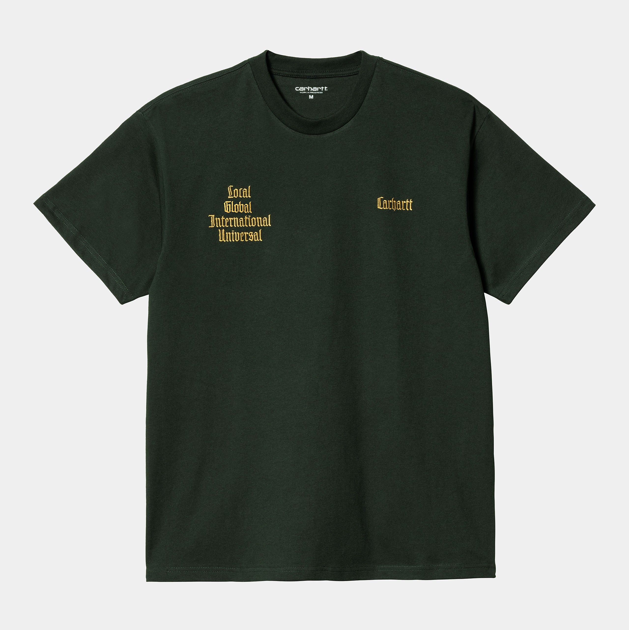 Carhartt WIP S/S Letterman T-Shirt: Dark Cedar - STAB T Shirt, günstig t shirt kaufen, Streetwear in Berlin, Sneaker Shop, Adidas Schuhe.