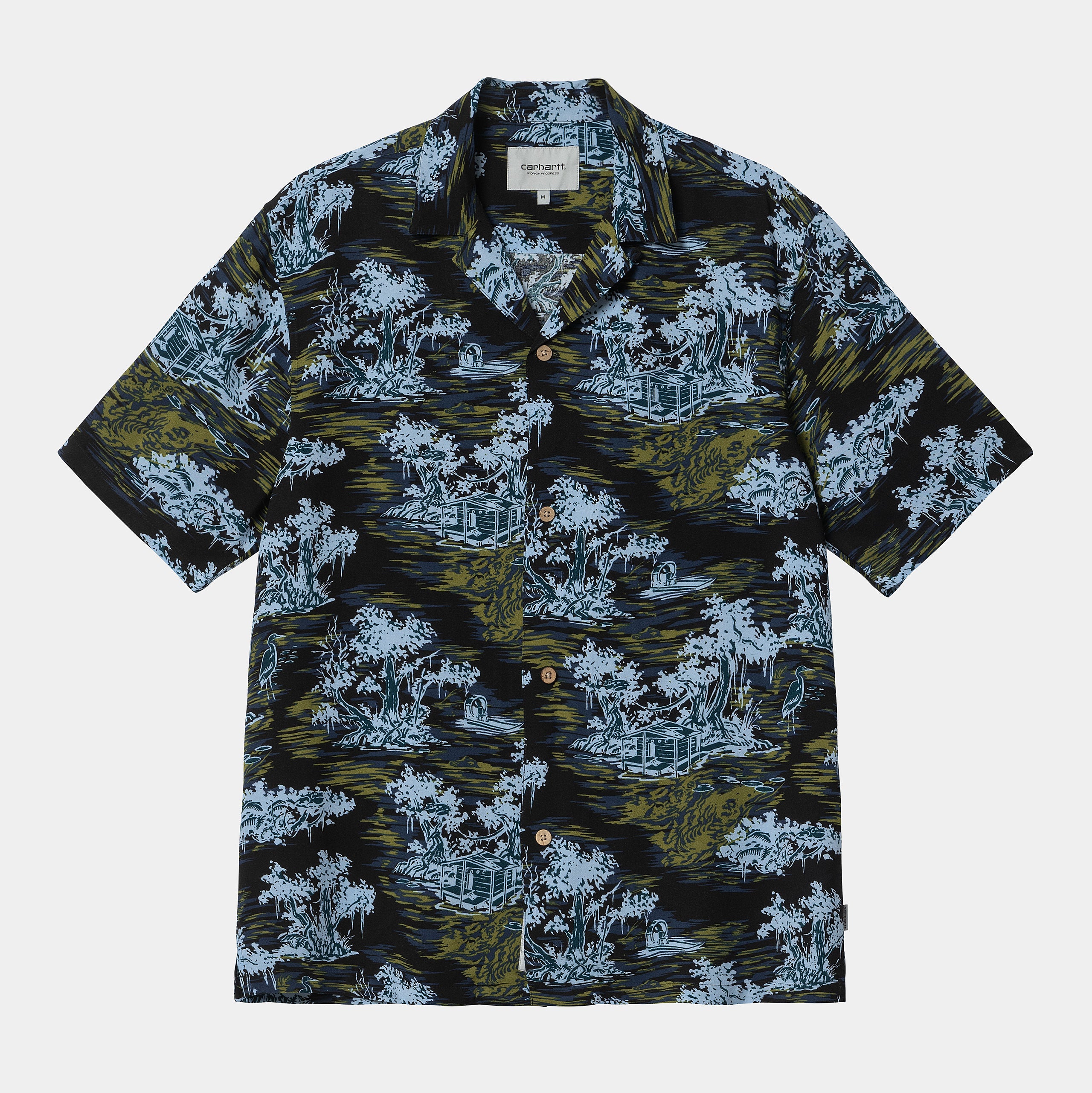 Carhartt WIP S/S Bayou Shirt - Bayou Print / Midnight Black