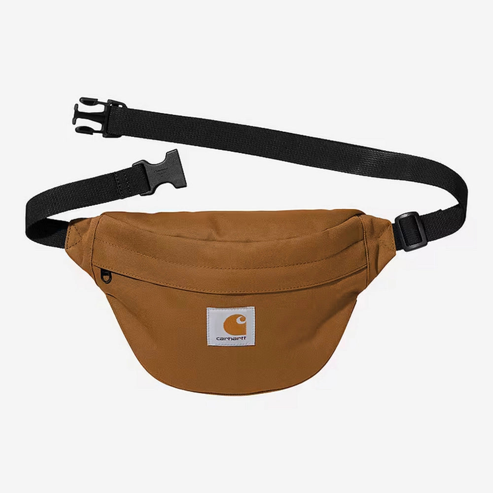 Die Carhartt WIP Jake Hip Bag in Hamilton Brown: Deine robuste, braune Bauchtasche aus Duck Canvas. Ideal für deine Essentials & den urbanen Alltag – jetzt bei Stickabush Berlin entdecken!