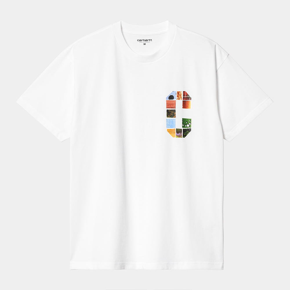 Carhartt WIP S/S Machine 89 T-Shirt in Weiss mit Brust-Print bei STICKABUSH Berlin.