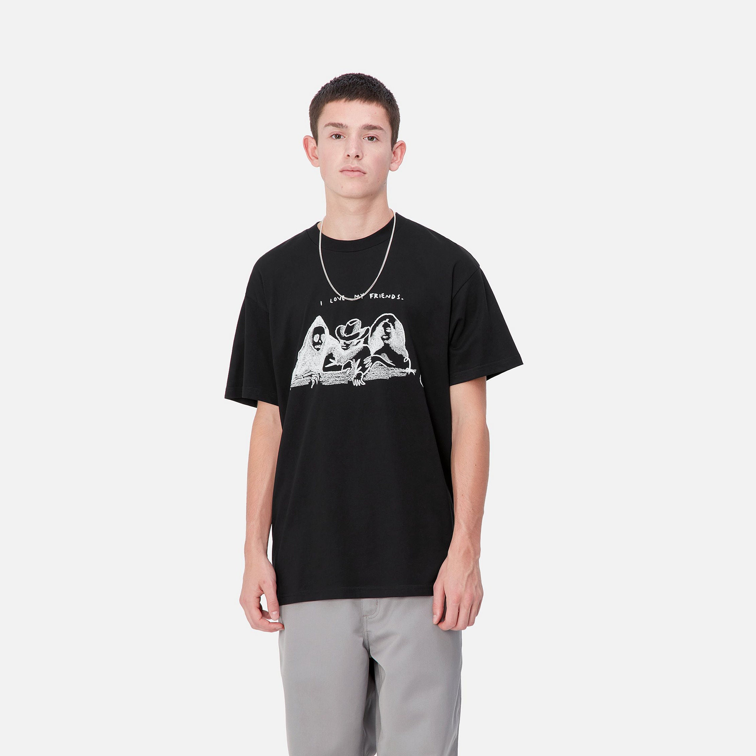 carhartt t-shirt pepe friends black  stab friends  günstig t shirt kaufen  streetwear shop  sneaker shop  carhartt bekleidung