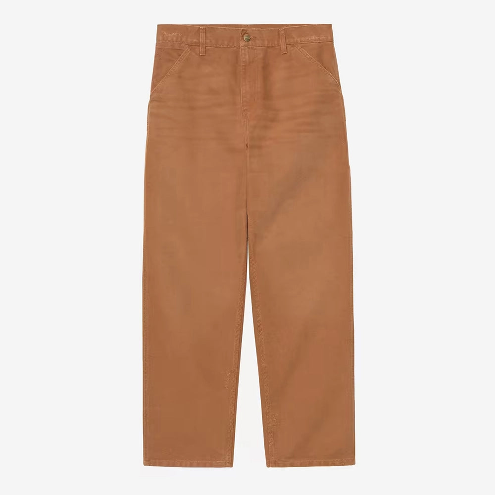 "Carhartt WIP Single Knee Pant in Hamilton Brown (grind), robuste Herren Hose aus Dearborn Canvas, Relaxed Fit bei Stickabush.“