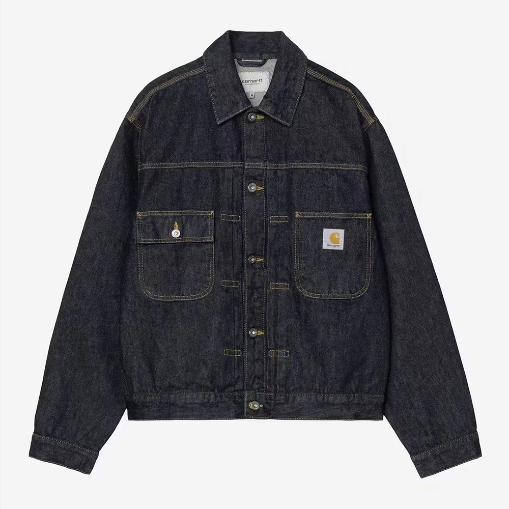 Carhartt WIP Belmar Jacket – Dunkelblau / Blue (rinsed)