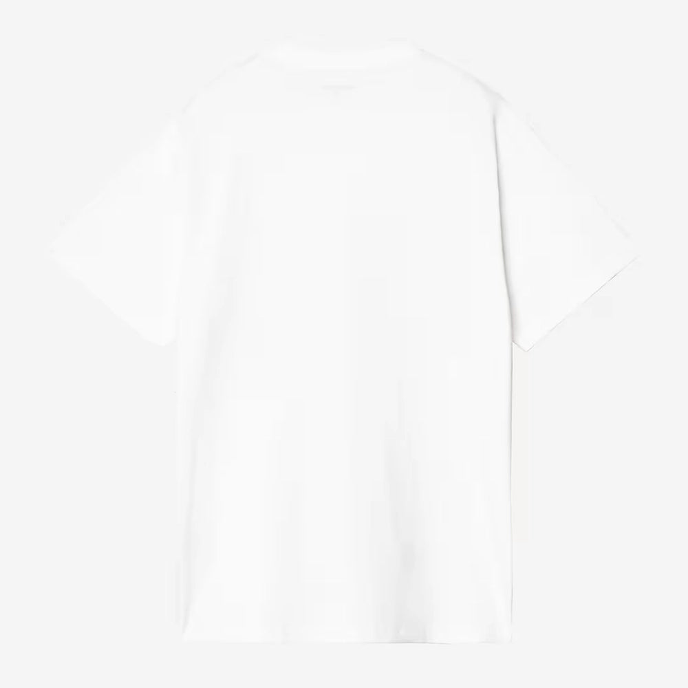 Carhartt WIP S/S Archive '95 T-Shirt in White – Rueckansicht des weißen Heritage-T-Shirts mit Archiv-Print und Garment-Dyed-Waschung.