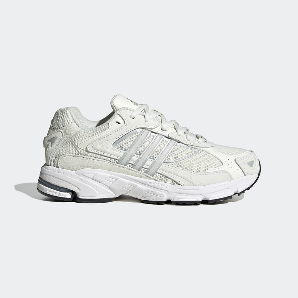 "Adidas Response CL Retro-Sneaker in Creme ID4292: Laufschuhe mit 3-Stripes Branding an der Seite und Mesh Upper."