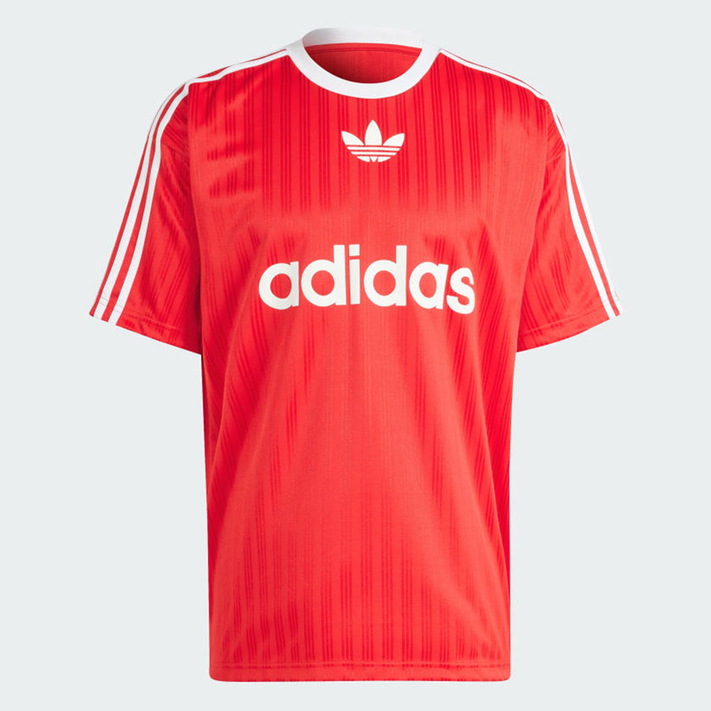 Adidas Adicolor Poly T-Shirt: Red/White - STAB Trikots, Trikots kaufen günstig, Streetwear in Berlin, Sneaker Shop, Adidas Schuhe