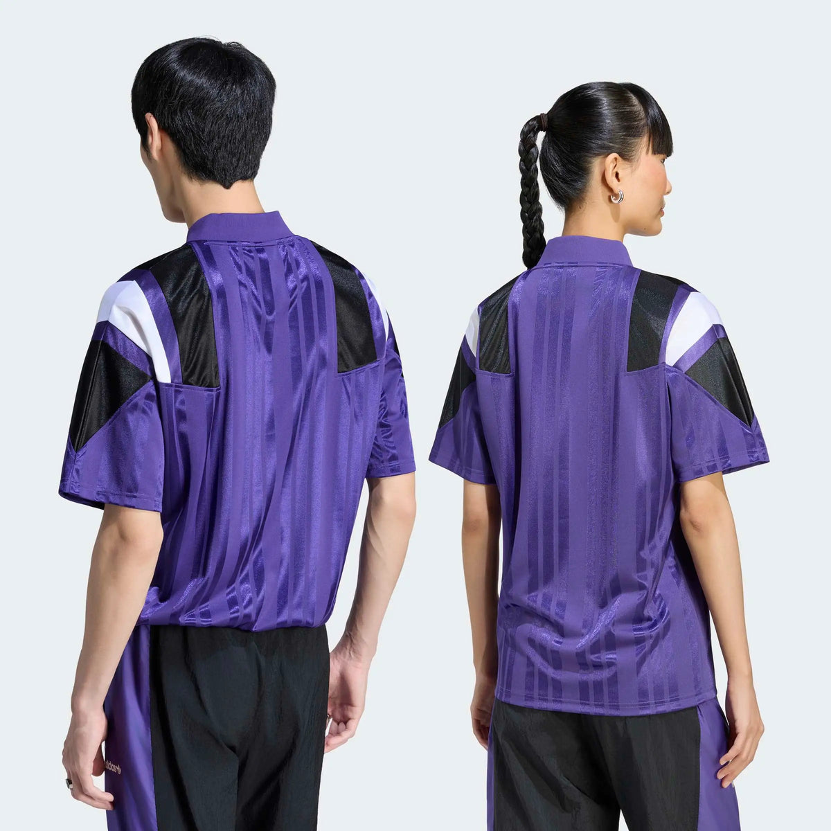 adidas Originals Real Madrid EQT Trikot in Purple – Backansicht Models bei STICKABUSH