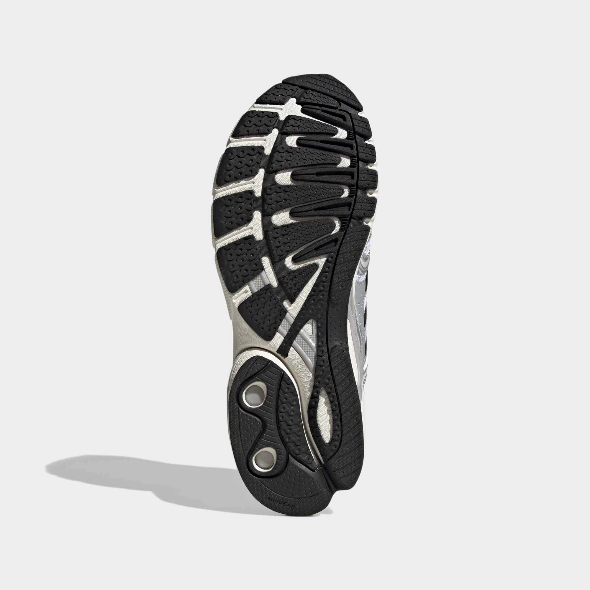 Adidas Adistar Control 5 in Silver Metallic / Grey One / Core Black – stabiler Laufschuh mit Dual Density Dämpfung und atmungsaktivem Mesh.