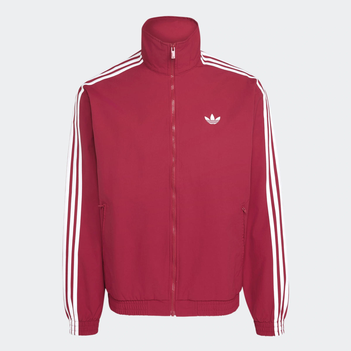 adidas Originals Firebird Woven Track Top KW0123 in Team Victory Red mit weißen 3-Streifen