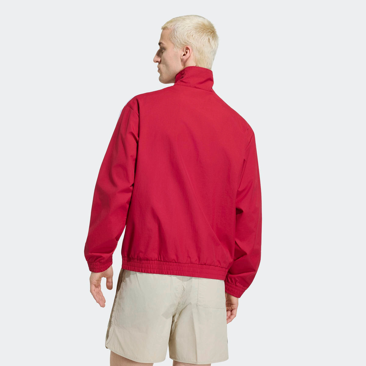 adidas Originals Firebird Woven Track Top KW0123 in Team Victory Red mit weißen 3-Streifen