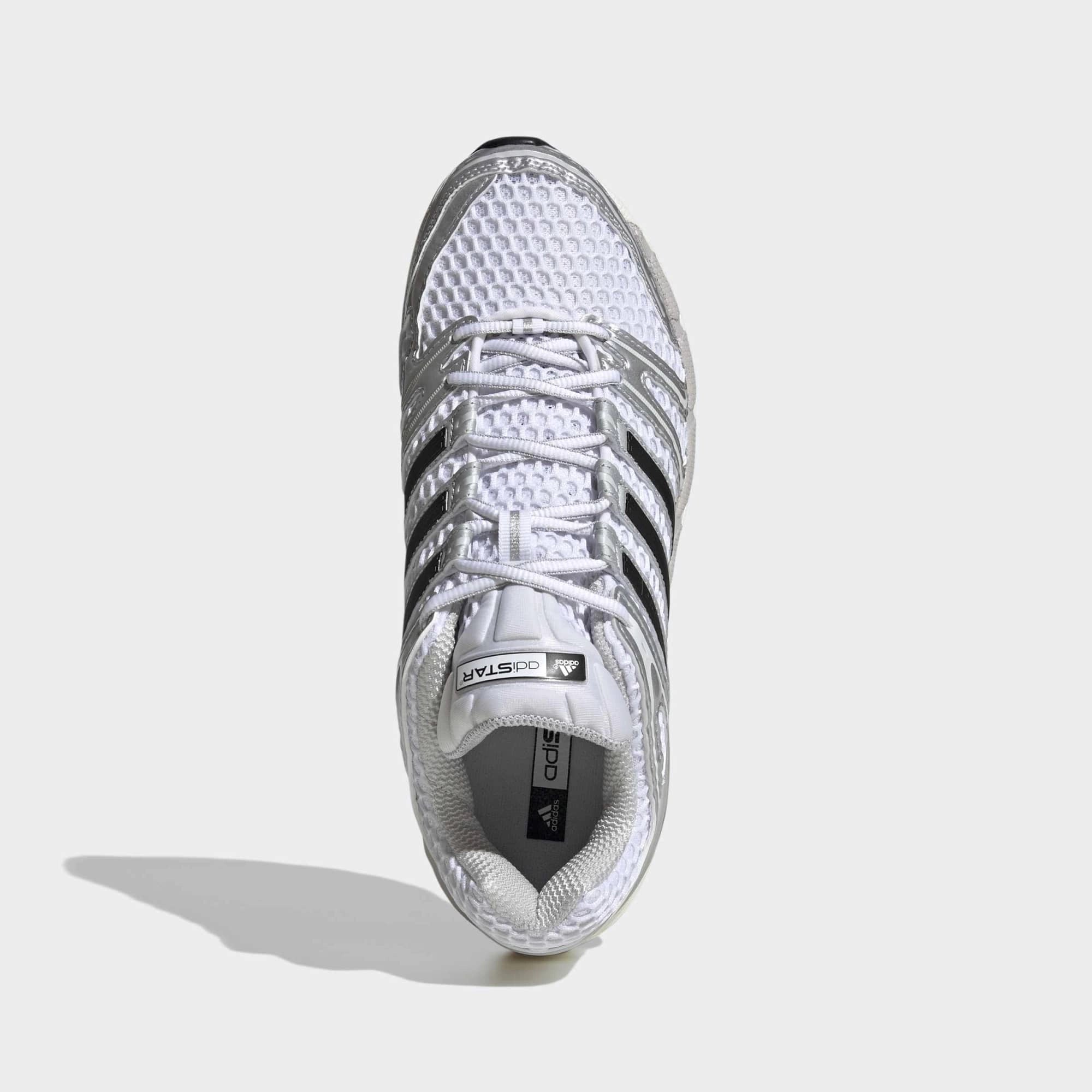 "adidas Originals Adistar Control 5 Herren Sneaker Silver Metallic (KI6121) – Retro-Tech Running Look bei Stickabush."