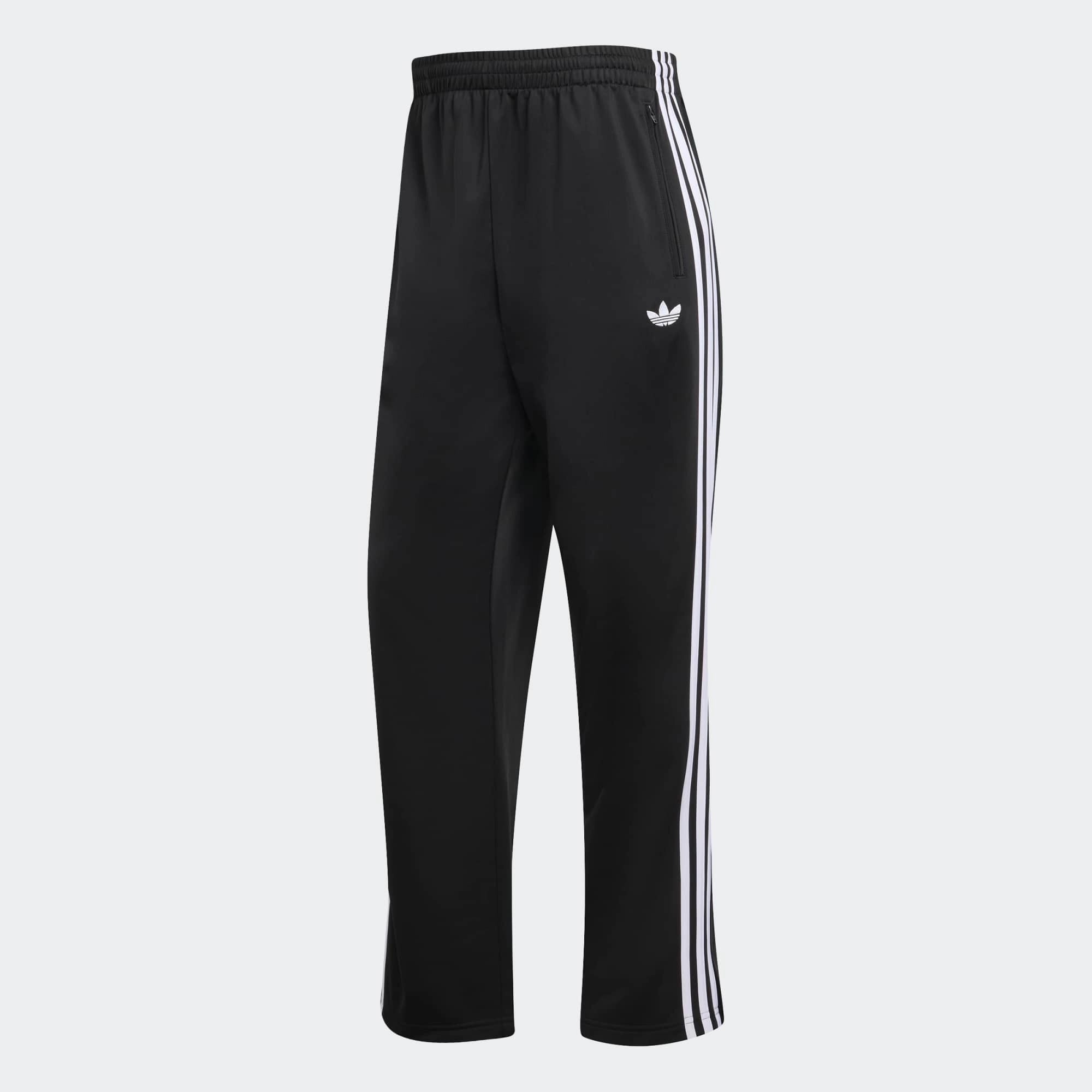 adidas Originals Firebird Track Pants KD8315 Black White - Freisteller Vorderansicht | Stickabush Berlin