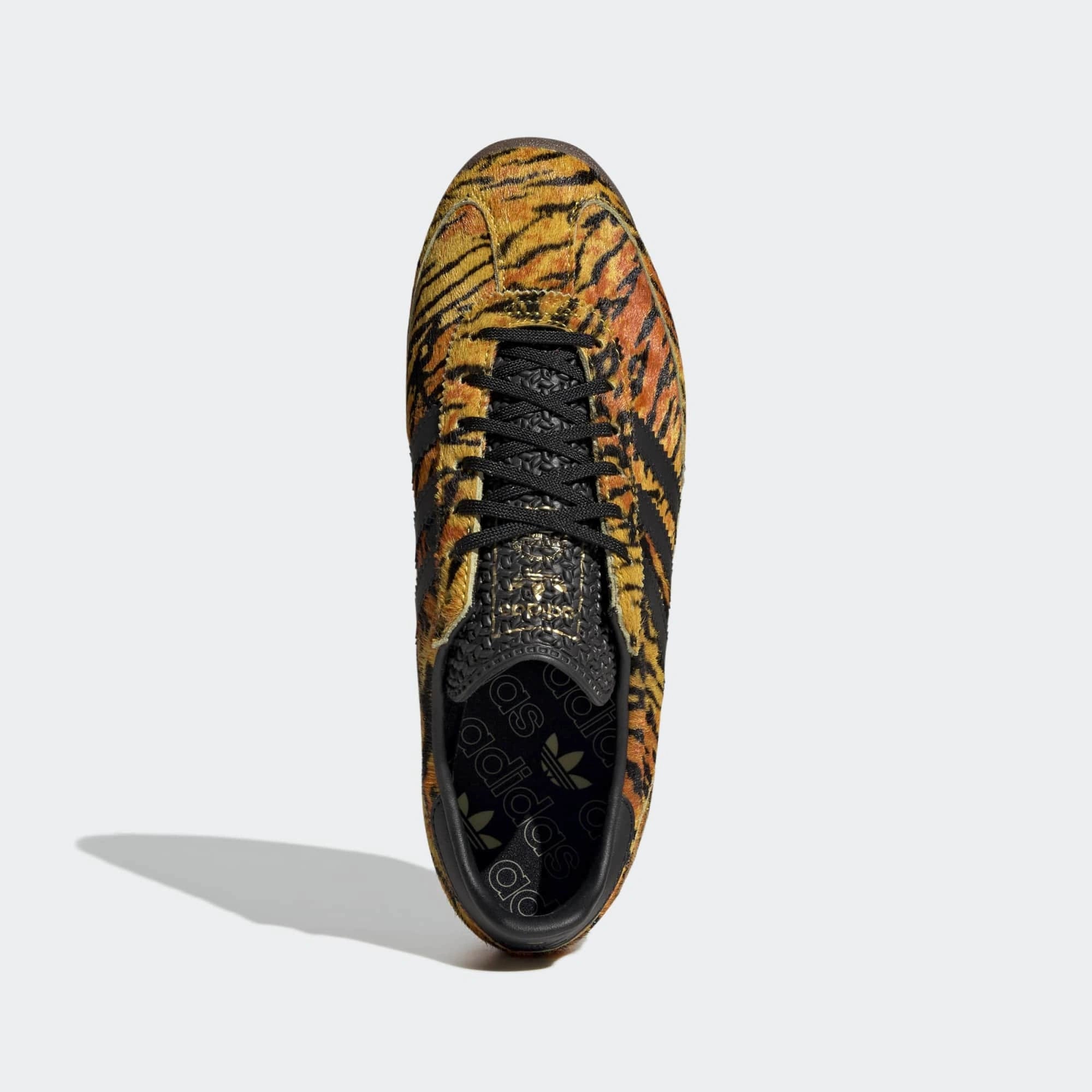 “adidas Originals SL 72 OG Damen Sneaker Tiger Print KH8812 – Gelb-Schwarzes Leo-Muster mit schmaler Retro-Silhouette bei Stickabush Berlin.“