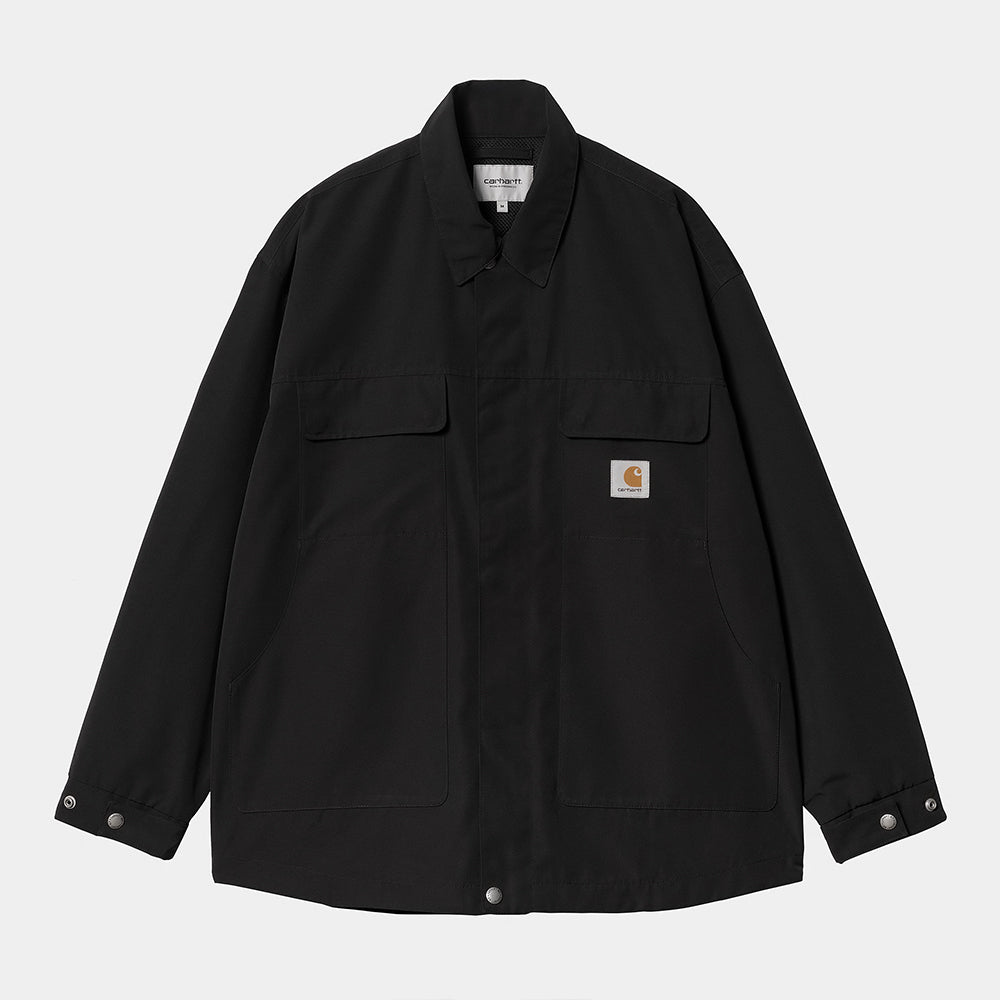 "Carhartt Liam Jacket Black I034564_89_XX: Leichte Jacke mit einem Polyester-Mesh gefüttert, Frontreißverschluss, Brust-Taschen und aus wasserabweisend."