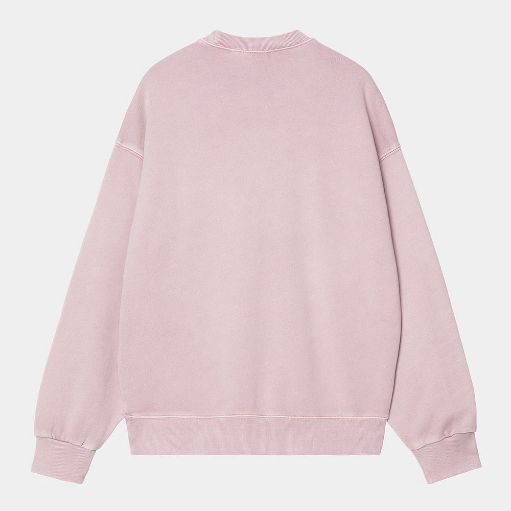 "Carhartt Nelson Sweat in Hortensia, I029957_2P8_GD, ein carhartt sweatshirt aus Baumwolle, lockerer Schnitt, 'garment dyed' für einzigartige Farbe."