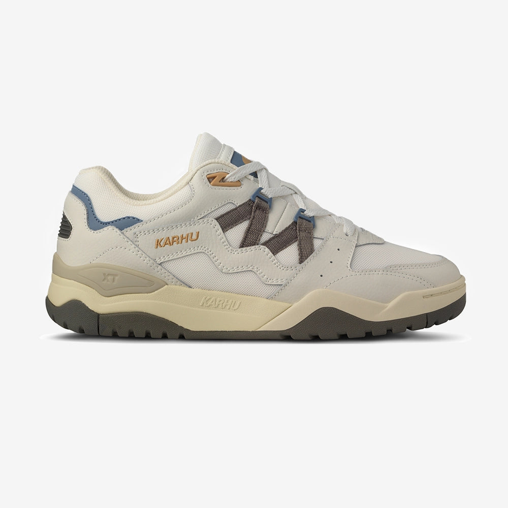 Karhu Fusion XT Blanc De Blanc Hematite F850023 Sneaker Ansicht seitlich – STICKABUSH Store Berlin-Kreuzberg