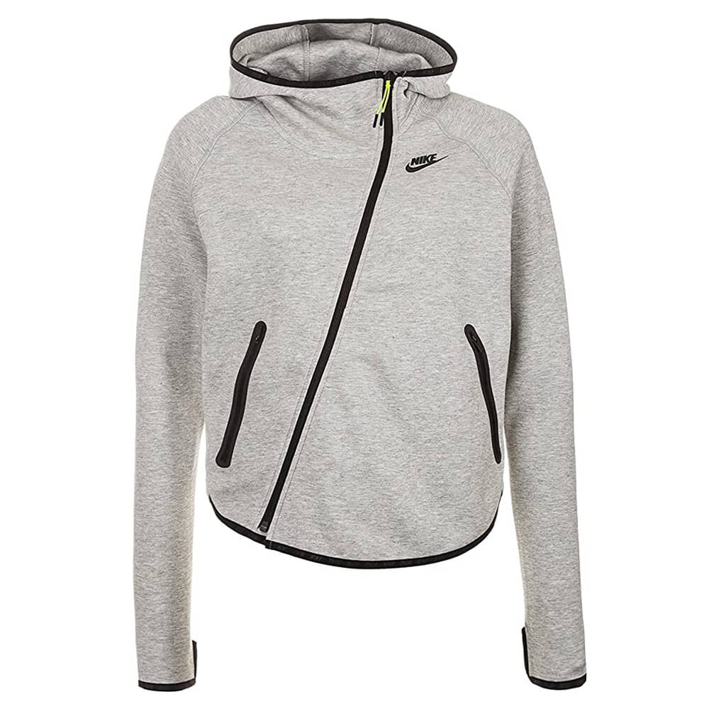 Nike Wmns Tech Fleece Butterfly FZ Hoody - Dark Grey Heather / Black