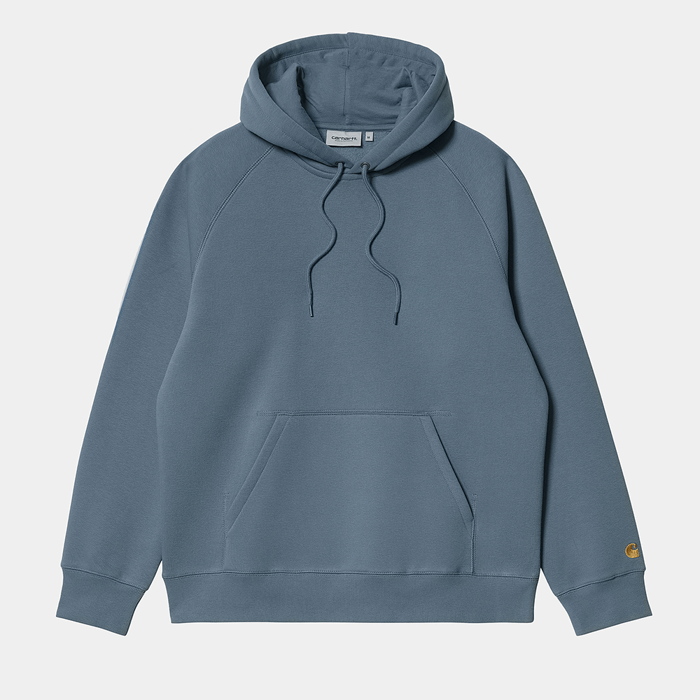carhartt hoodie hooded chase sweat storm blue stab storm  hoodie kaufen  pullover kaufen  streetwear shop  carhartt wip